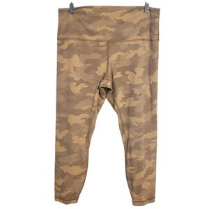 Lululemon | Women's Tan/Brown Align™ Camo Print High-Rise 25" Leggings (Size 14)
